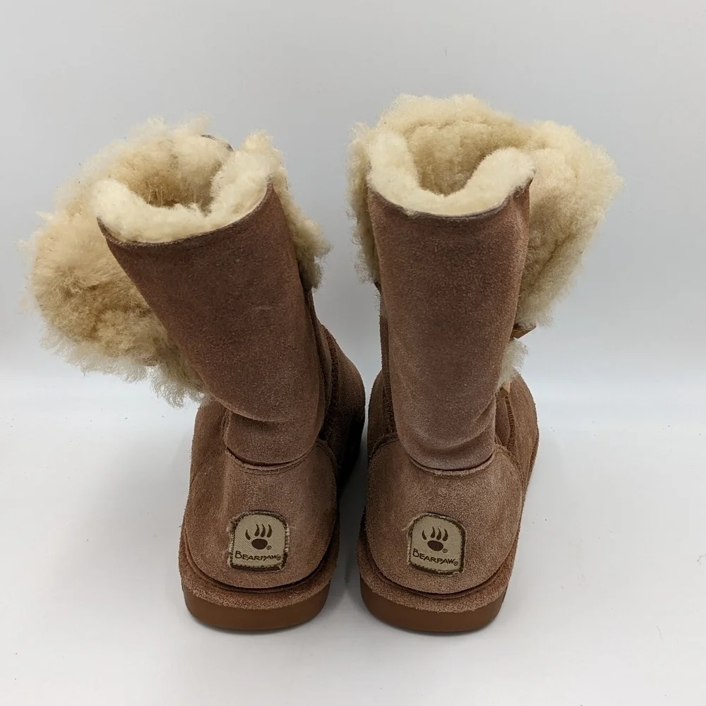 Bearpaw Lined Brown Suede Winter Boot 10 Women